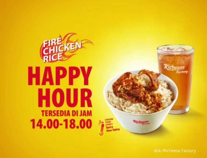 Promo Richeese Terbaru, Paket Happy Hour Ukuran Personal Rp 13.636 di Jam 2-6 Sore