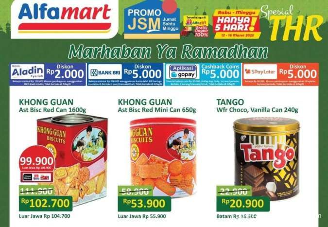 Promo JSM Alfamart Spesial THR Ramadan, Diskon Rp 5.000 di Pertengahan Maret 2025