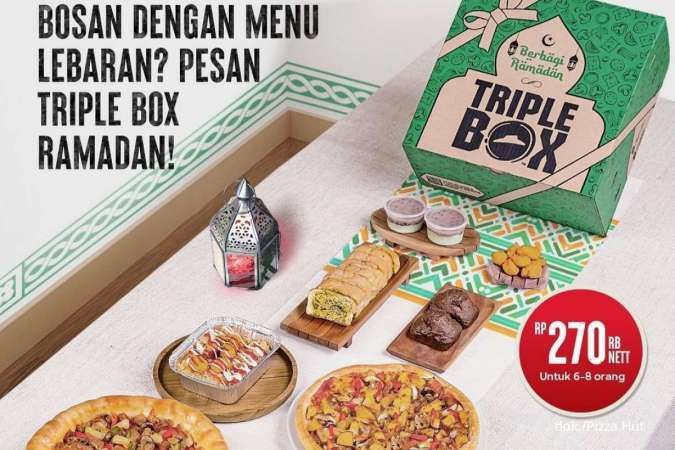 Promo Pizza Hut Spesial Lebaran, Ada Menu Triple Box Isi 3 Macam Lebih Hemat