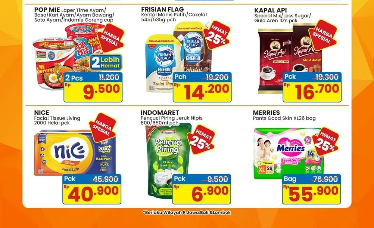Promo Indomaret Weekend Akhir Januari 2026, Frisian Flag & Merries Diskon 25%