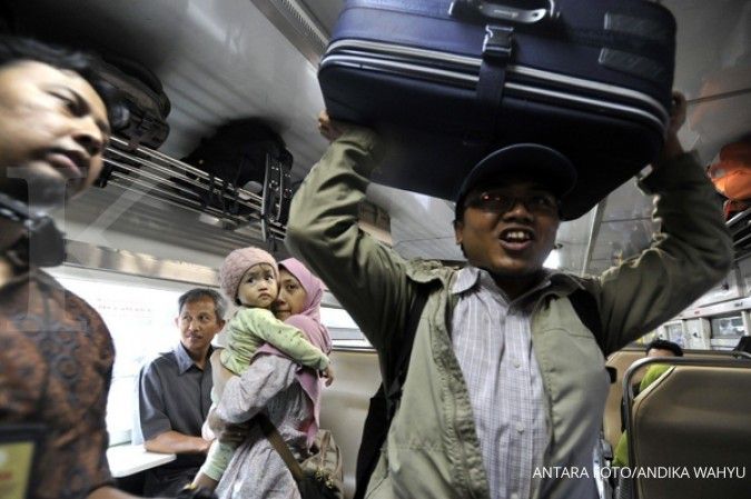 35.500 penumpang kereta mulai menyerbu Jakarta