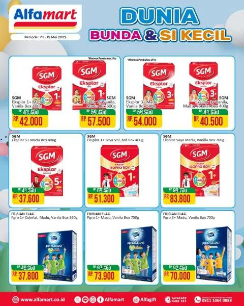 Promo Alfamart Dunia Bunda & Si Kecil Periode 1-15 Mei 2025