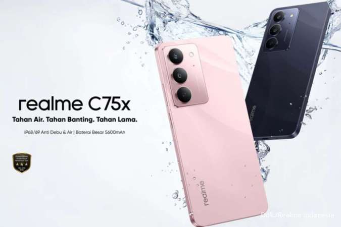 Realme C75x: Harga Rp 2,2 Juta, Helio G81 Ultra, Fast Charging 45W