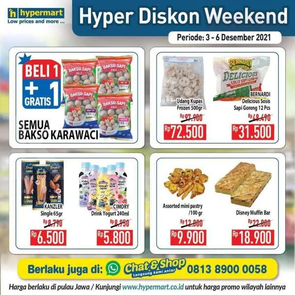 Promo Hypermart Hyper Diskon Weekend 3-6 Desember 2021