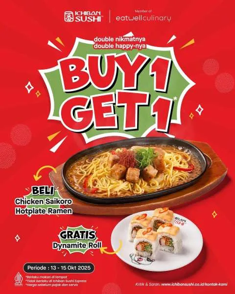Promo Ichiban Sushi 13-15 Oktober 2025