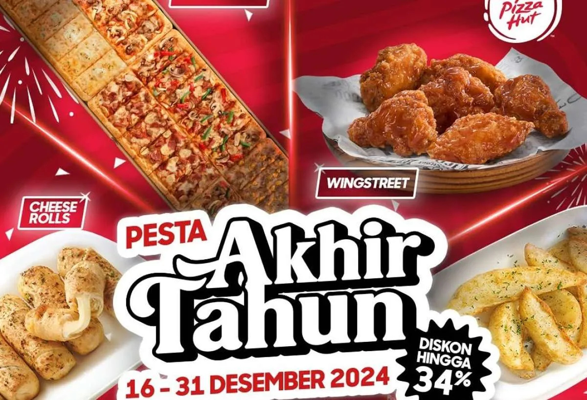 Promo Pizza Hut 16-31 Desember 2024, Diskon Sampai 34% Spesial Akhir Tahun