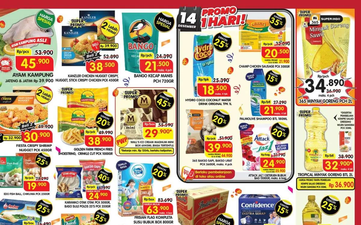 Promo Deterjen dan Sabun Mandi Weekend Terbaru, Attack Diskon 20% Hanya Hari Ini