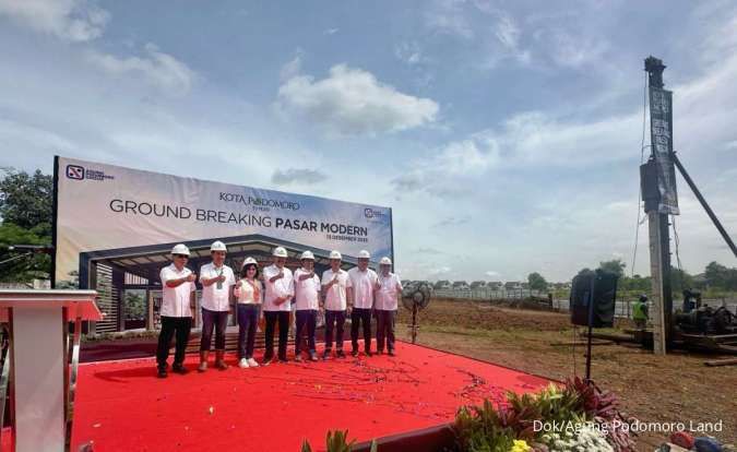 Perkuat Ekosistem,Agung Podomoro (APLN) Mulai Bangun Pasar Modern Kota Podomoro Tenjo