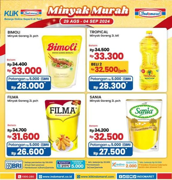 Promo Indomaret Minyak Murah Periode 29 Agustus-4 September 2024