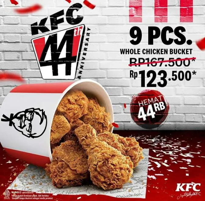 Promo 10.10 KFC spesial HUT KFC ke 44 tahun