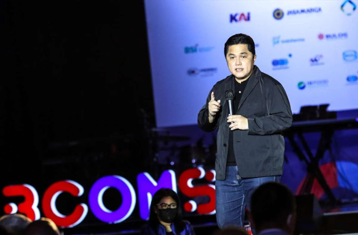 Kala Erick Thohir Turunkan Level Stres Komisaris Telkom Abdee Negara