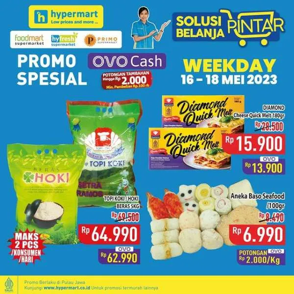 Promo Hypermart Hyper Diskon Weekday Periode 16-18 Mei 2023