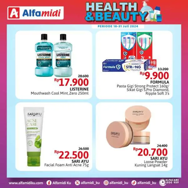 Promo Alfamidi Health & Beauty Periode 16-31 Juli 2024