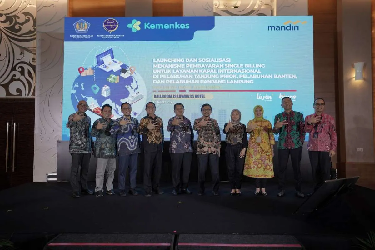 Kemenkeu, Kemenhub, Kemenkes, Bank Mandiri Kolaborasi Pangkas Transaksi di Pelabuhan