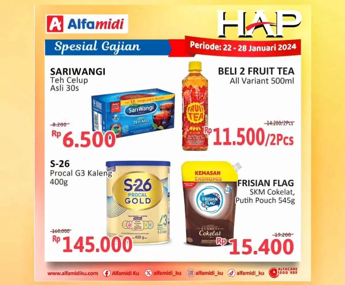 Promo Alfamidi Hemat Satu Pekan Spesial Gajian, Periode 22-28 Januari 2024