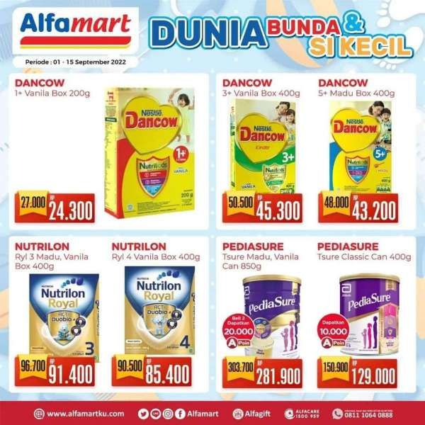 Manfaatkan Promo Alfamart Terbaru s/d 15 September 2022 untuk Belanja Hemat Susu Anak