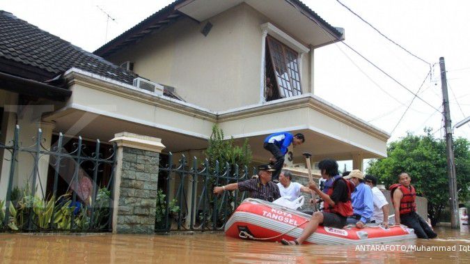 10.250 keluarga di Bandung terendam bajir