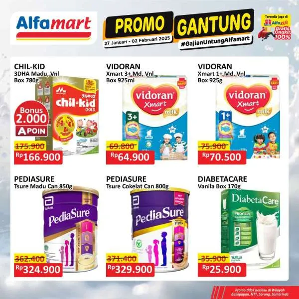 Promo Alfamart Gantung Periode 27 Januari-2 Februari 2025