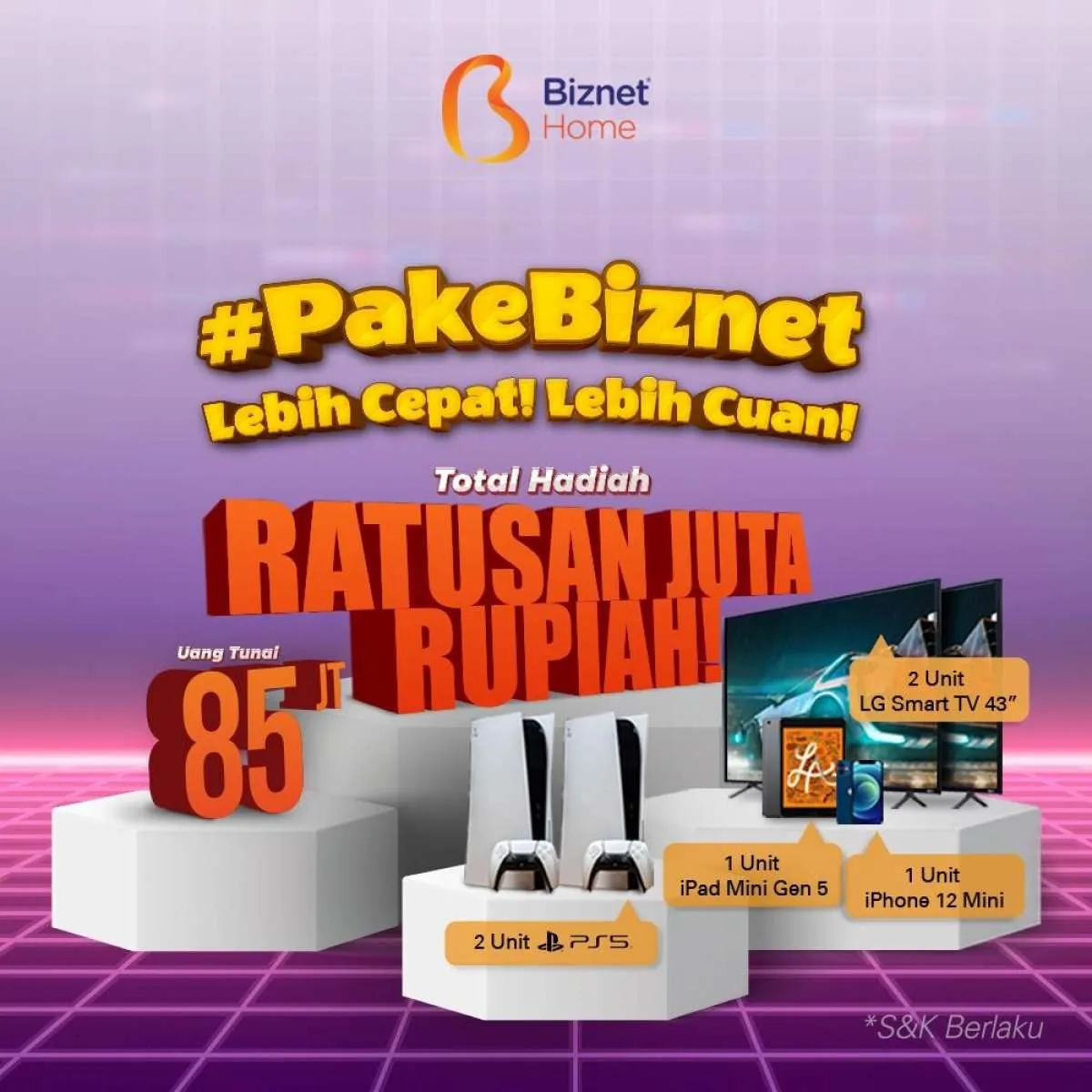 Periode April-Juni, Biznet beri promo #PakeBiznet Lebih Cepat! Lebih Cuan!