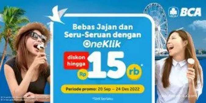 Promo BCA OneKlik Buat Produk Eats & Xperience Traveloka Sampai Rp 15.000