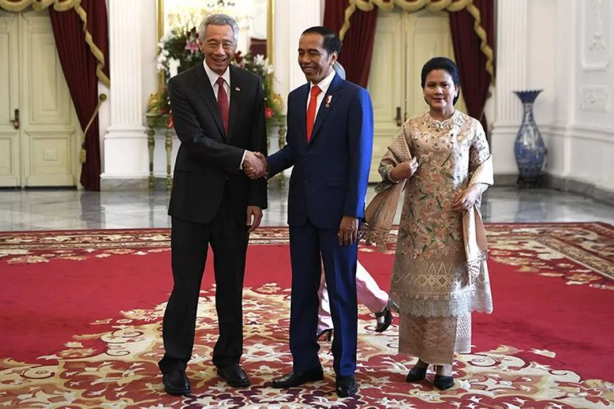 Seloroh PM Singapura ketika bertemu Jokowi di Istana Merdeka