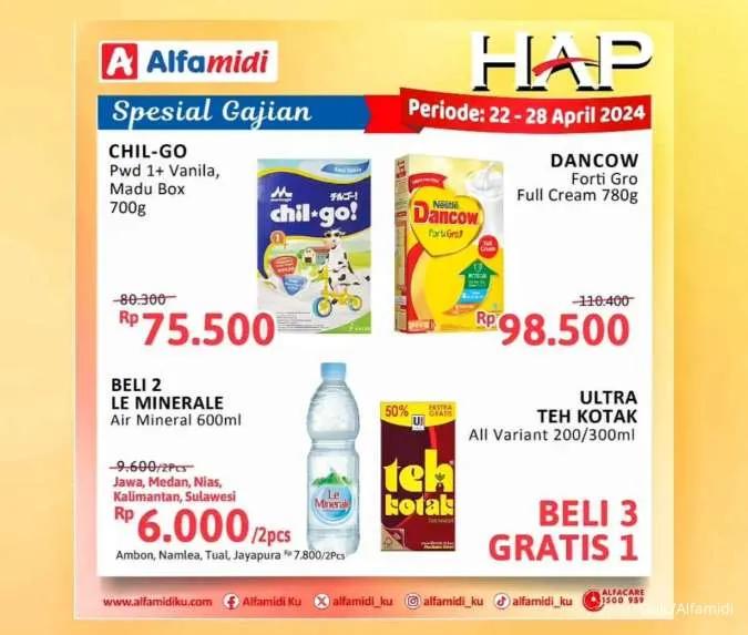Promo Alfamidi Hemat Satu Pekan Spesial Gajian Periode 22-28 April 2024