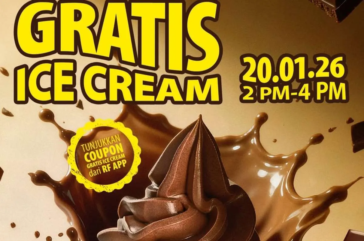 Promo Richeese Factory 20 Januari 2026, Es Krim Gratis Hanya di Sore Ini!
