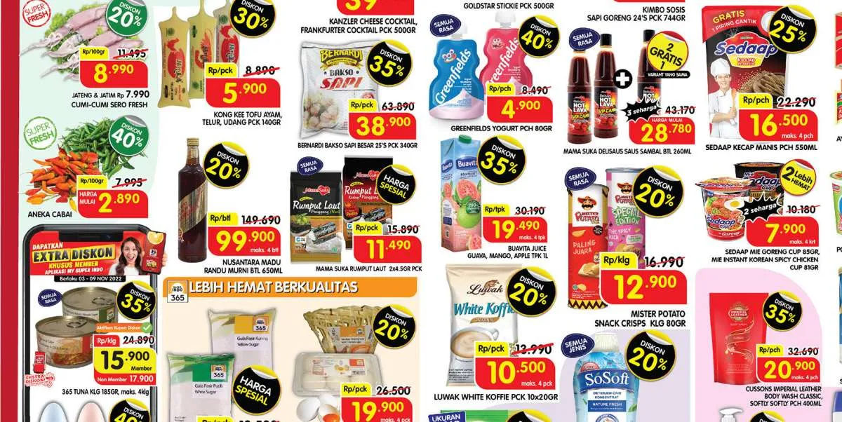Promo Superindo Hari Ini Selasa 8 November 2022, Belanja dengan Banyak Diskon