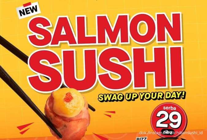 Promo Ichiban Sushi Menu Baru Stok Terbatas, 5 Varian Salmon Sushi Serba Rp 29.000