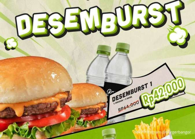 Promo Desemburst Burger Bangor Paket Hemat Mulai Rp 28.000, Hanya 15-21 Desember 2025