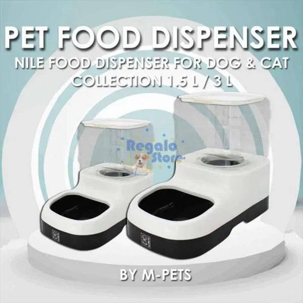Nile Food M-Pets Tempat Makan Dispenser Anjing dan Kucing