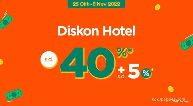 Promo PegiPegi Gajian Sampai 5 November 2022, Diskon Hotel 40% + 5%