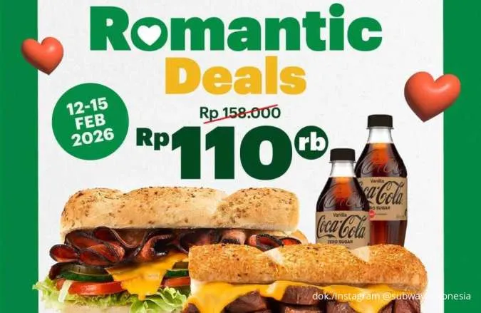 Rayakan Valentine: Promo Subway Paket Berdua Bikin Kencan Makin Manis dan Irit