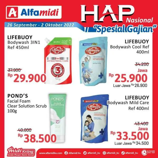 Promo Alfamdi Hemat Satu Pekan Spesial Gajian Periode 26 September-2 Oktober 2022
