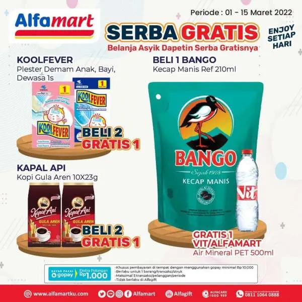 Promo Alfamart Serba Gratis Periode 1-15 Maret 2022