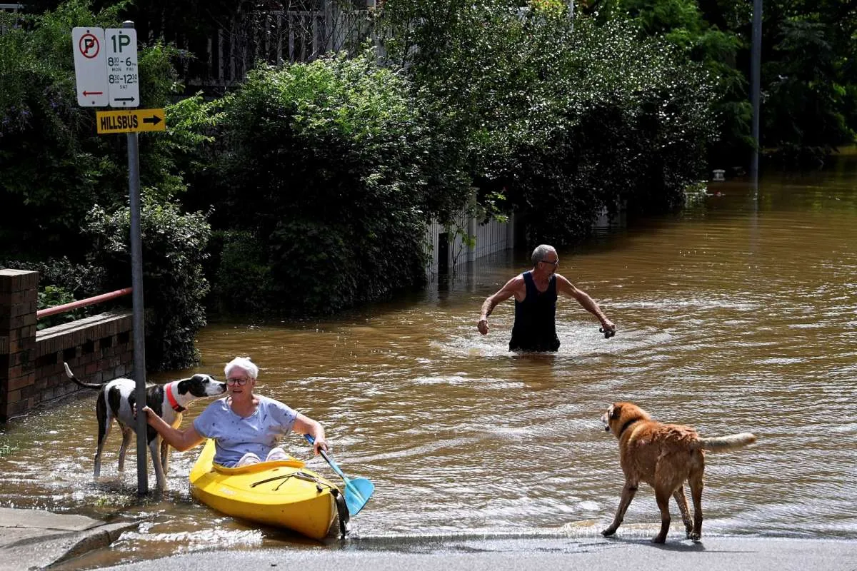 Banjir di Sydney Australia Paksa Puluhan Ribu Orang Meninggalkan Rumah