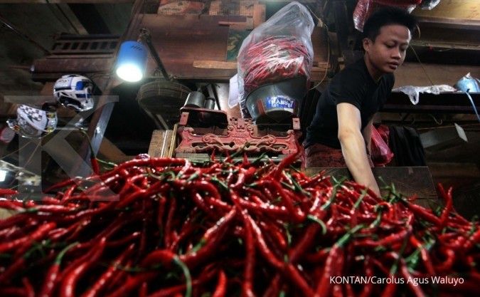 Harga cabai dan bawang stabil jelang Idul Adha