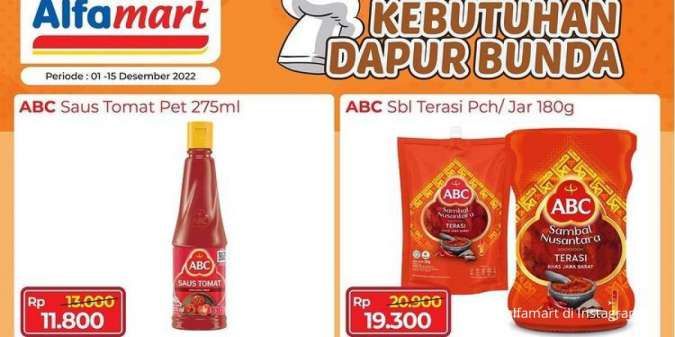Harga Promo Alfamart Hari Ini 7 Desember 2022, Belanja Kebutuhan Dapur Lebih Murah