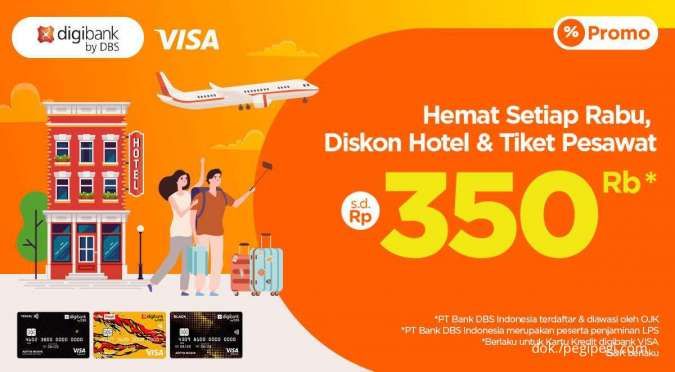 Promo Kredit Digibank VISA di PegiPegi, Diskon Hotel & Tiket Pesawat s.d Rp 350.000