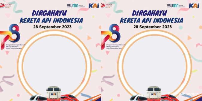 20 Twibbon HUT KAI 2023, Rayakan Hari Kereta Api Indonesia 
