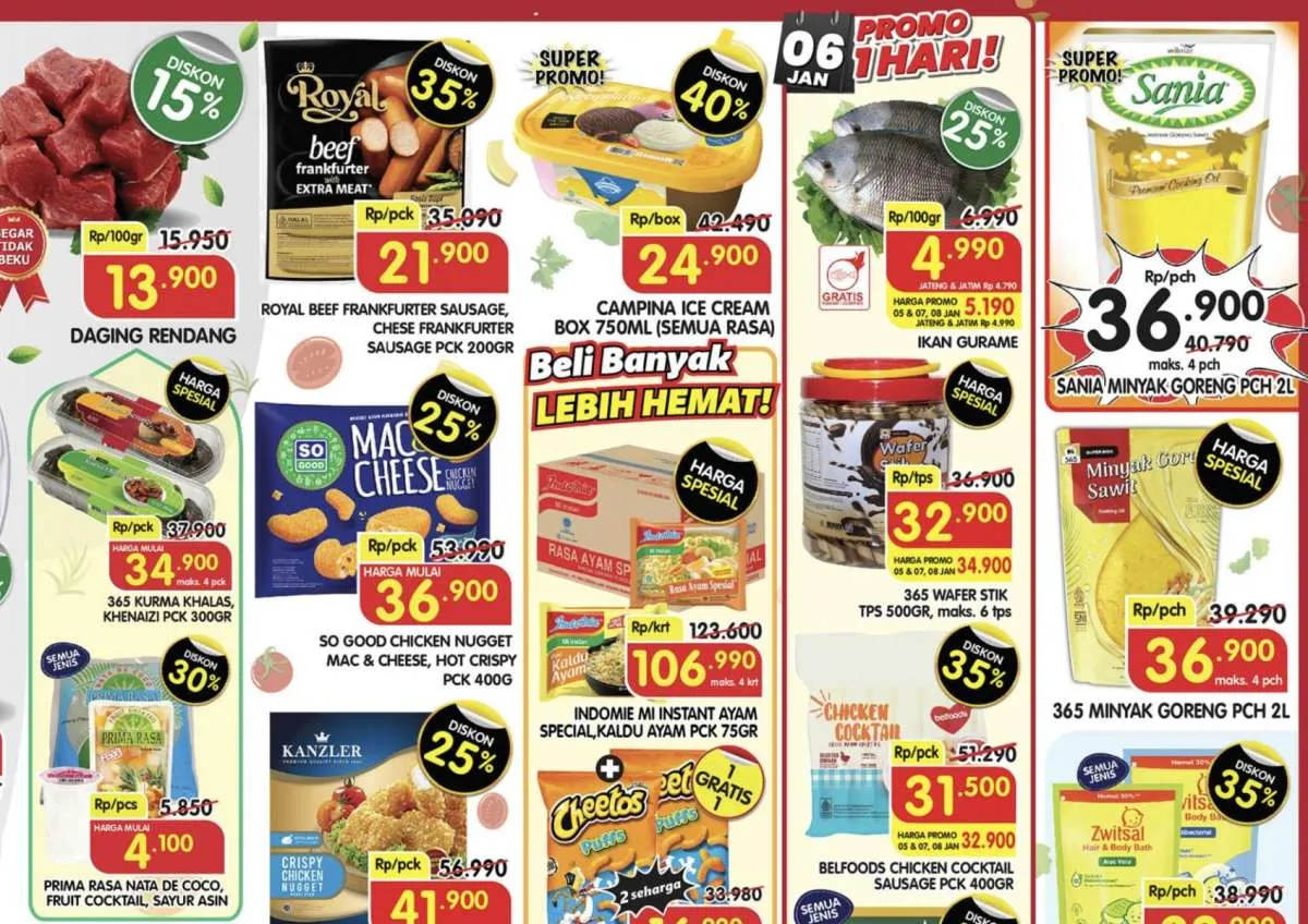 Promo Superindo Hari Ini Periode 5-8 Januari 2026, Es Krim Campina Box Diskon 40%