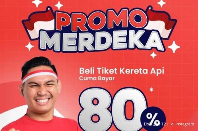 Promo KAI 17 Agustus 2025, Dapatkan Tiket Kereta Api Diskon 20%