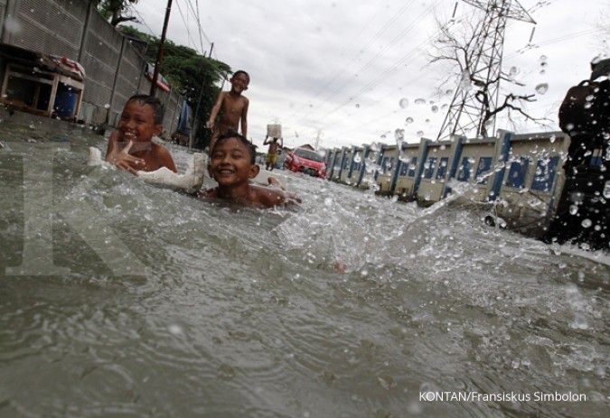 Banjir rob landa Karawang
