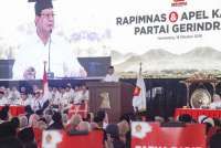 Ini tiga sikap politik Prabowo yang disampaikan dalam Rapimnas Gerindra