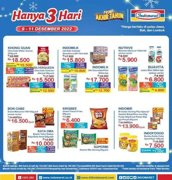 Harga Promo JSM Indomaret 9-11 Desember 2022