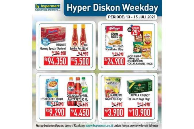 Promo Hypermart weekday 14 Juli 2021, belanja hemat di hari kerja!