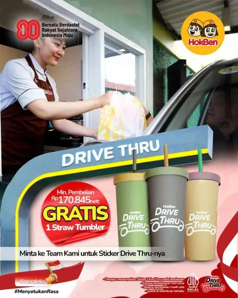 Promo HokBen Drive Thru Gratis Tumbler