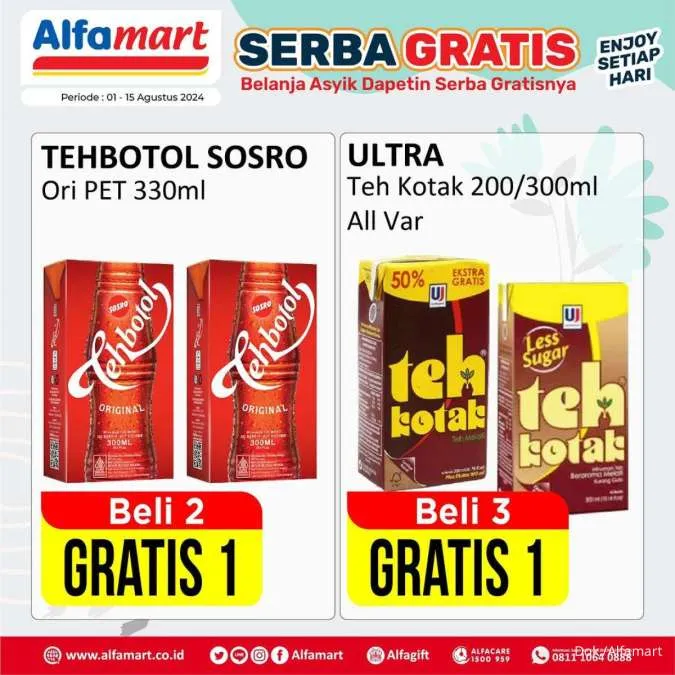 Promo Alfamart Serba Gratis Periode 1-15 Agustus 2024