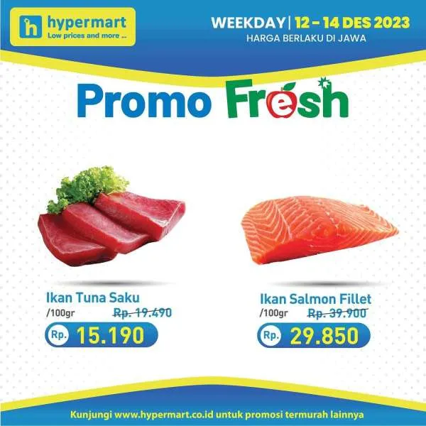 Promo Hypermart Hyper Diskon Weekday Periode 12-14 Desember 2023