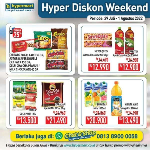 Promo JSM Hypermart Hyper Diskon Weekend Terbaru 29 Juli-1 Agustus 2022